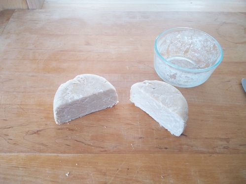 Dough, after it has been properly chilled.